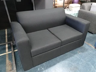 Two seater couch- black
