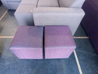 2x Cube ottoman