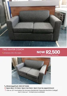 Two seater couches- Massive Season Sale!
