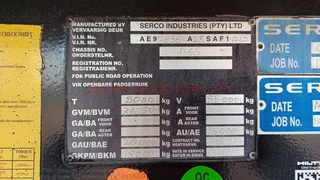 2011 - SERCO D-AXLE TRAILER WITH INSULATED BOX BODY WITH TAILIFT