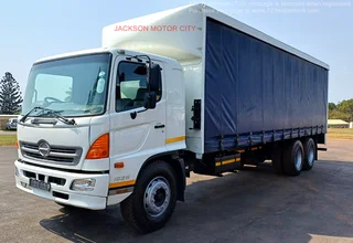 2012 - Hino 500_1626 Tag Axle With 8.5m Tautliner Body