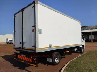 2017 - MITSUBISHI FUSO FK13.240 WITH REFRIGERATED BOX BODY AND TRANSFRIG MT300 COOLING UNIT