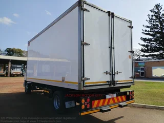 2017 - MITSUBISHI FUSO FK13.240 WITH REFRIGERATED BOX BODY AND TRANSFRIG MT300 COOLING UNIT