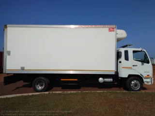 2017 - MITSUBISHI FUSO FK13.240 WITH REFRIGERATED BOX BODY AND TRANSFRIG MT300 COOLING UNIT
