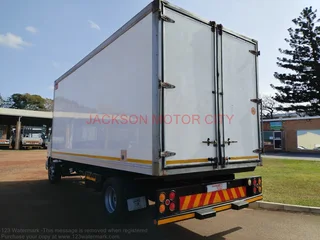 2017 - MITSUBISHI FUSO FK13.240 WITH REFRIGERATED BOX BODY AND TRANSFRIG MT450 FREEZER UNIT