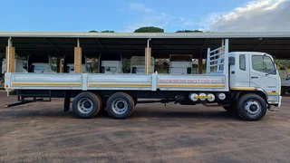 2015 - MITSUBISHI FUSO FN25.270 TAG AXLE WITH 8.4M DROPSIDE BODY