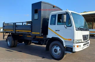 2011 - NISSAN DIESEL UD80 WITH DROPSIDE TIPPER BODY AND CREW CAB