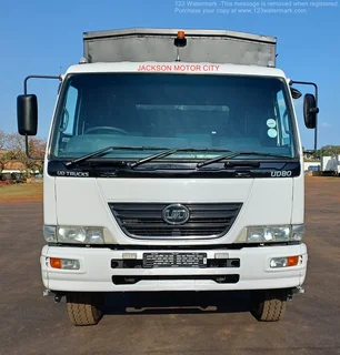2011 - NISSAN DIESEL UD80 WITH DROPSIDE TIPPER BODY AND CREW CAB