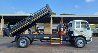 2013 - UD TRUCKS_UD80 WITH DROPSIDE TIPPER BODY AND FASSI F65 CRANE