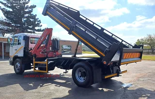 2013 - UD TRUCKS_UD80 WITH DROPSIDE TIPPER BODY AND FASSI F65 CRANE
