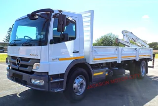 2014 - Mercedes Benz 1523 Atego With Dropside Body And Rear Mounted Heila Hl-l70-2s Crane