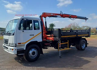 2013 - Ud Trucks_ud80 Fitted With Dropside Tipper Body And Fassi F65 Crane