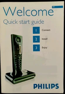 Stylish Philips Landline &amp; Sim Card(Wireless) Cordless Duel Handset