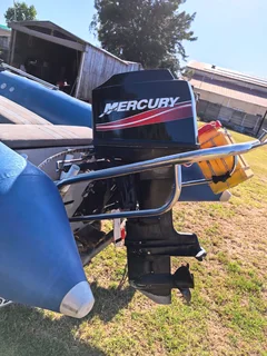 4.3m Flite Semi-Rigid Rubber Duck with 40Hp Mercury on licensed trailer.