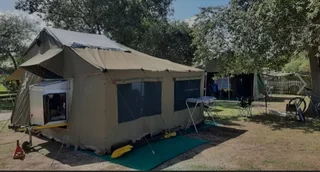 4x4 camping trailer with tent