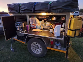 4x4 camping trailer with tent