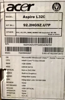 Acer Aspire L320