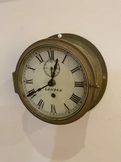 Seikosha Brass Ships Clock