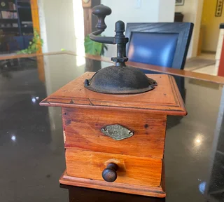Antique French coffee grinder