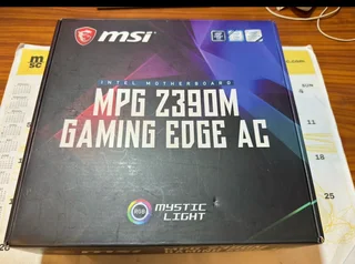 PC performance parts; MSI Z390M MB, i5 9600K, GTX 1660 Super OC, 16 GB DDR4 3200, 500GB SSD, 2TB HD