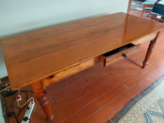 Antique solid wood table, fully restored