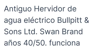 Crome and brass kettle 1958