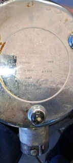 Crome and brass kettle 1958