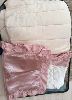 10 piece Lux Bedding Set Satin quilt Embroidered duvet comforter Set incl. 2 pairs slippers