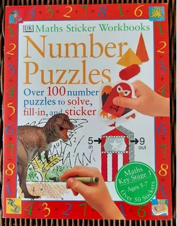 Kids Maths key stage 1 number puzzles workbook.
