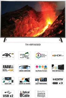 Panasonic 123 cm (49 Inches) 4K UHD LED Smart TV TH-49FX650D