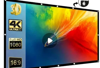 High definition projector with 3 metre long screen