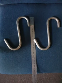 Meat Hooks x2. Stainless Steel. Heavy Duty.    R120 for both.