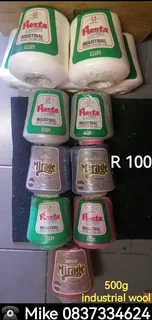 Wool, crochet and industrial