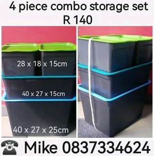Storage container, small to large