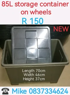 Storage container, small to large