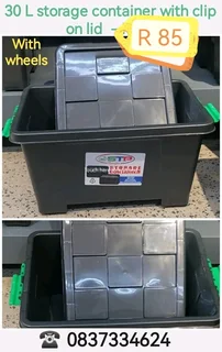 Storage container, small to large