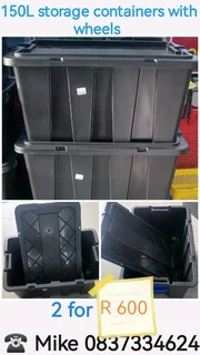 Storage container, small to large