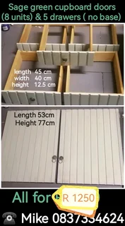 Cupboard doors and deawers