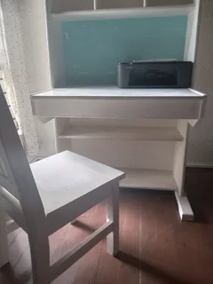 Study desk &amp; bookshelf combo with chair