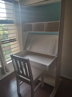 Study desk &amp; bookshelf combo with chair
