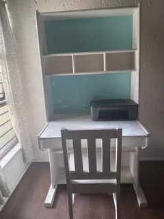 Study desk &amp; bookshelf combo with chair