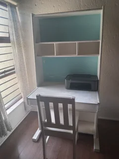 Study desk &amp; bookshelf combo with chair