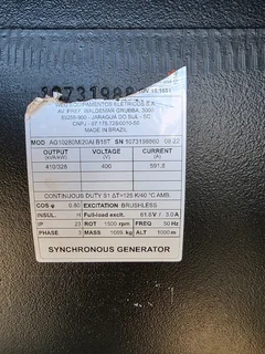 450KVA PRIME RATED 3 PHASE DIESEL GENERATOR WITH AUTO START PANEL