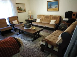 7 seater solid Imbuia lounge suite