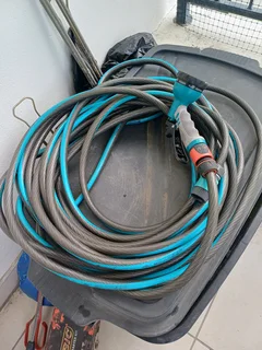 Garden Hose with Trigger Nozzle