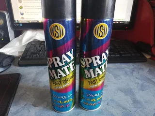 Spray Mate 250ml Gloss Black fast drying spray paint