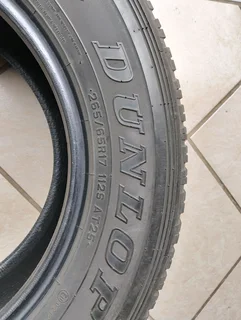 2 x Dunlop tyres
