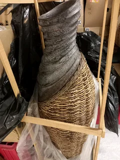 Rattan Weave Vase ( still brand new )