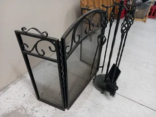 Fire Place Screen &#43; Tool Set