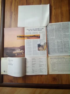 Opel Rekord (Berlina) 1984 - Maintenance Manual